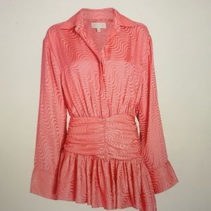Ronny Kobo pink cocktail minidress. NWT. Size Medium.